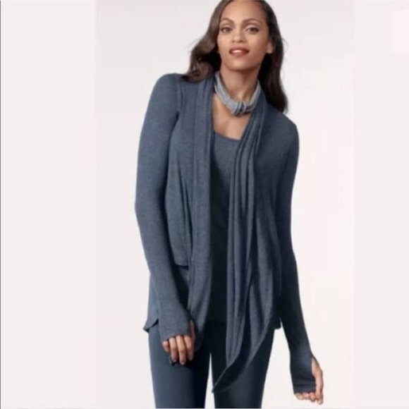 CAbi Sweaters - Cabi Grey-Blue Open Front Cardigan
